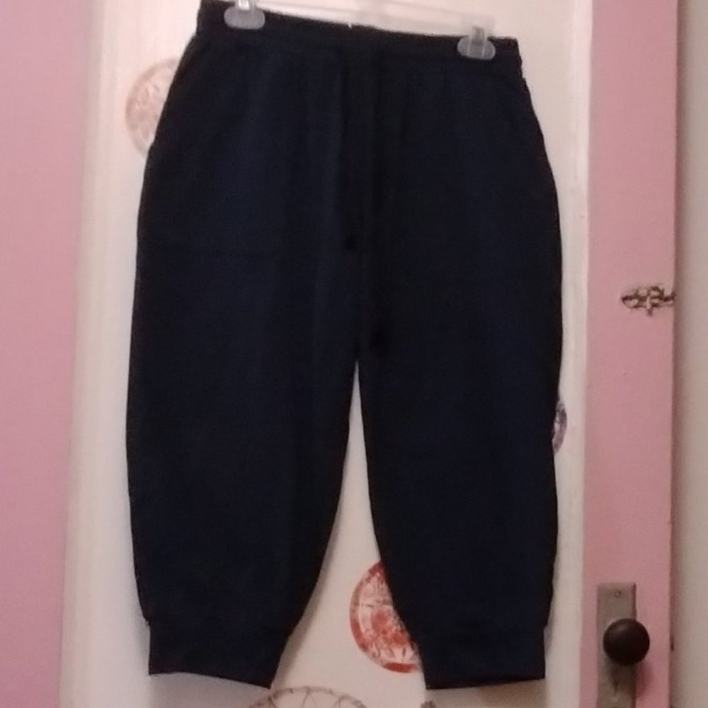 COOrun (M) Capri Joggers Lightweight Cotton Sweatpants Workout Activewear